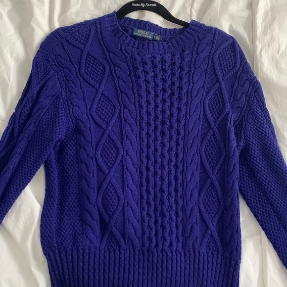 ralph lauren blue sweater - Picture 1 of 3